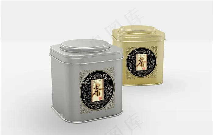 茶叶包装样机图片(5400X3600(DPI:300))psd模版下载