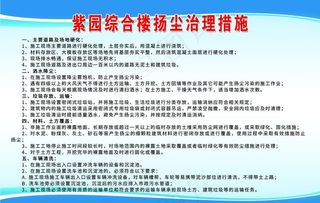 建筑同底扬尘治理展牌图片