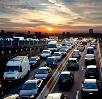 堵车图片