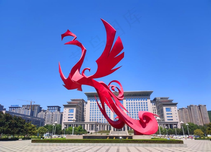 宝鸡地标凤凰雕塑图片
