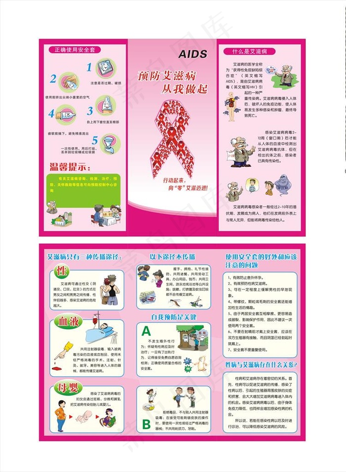 艾滋病折页图片
