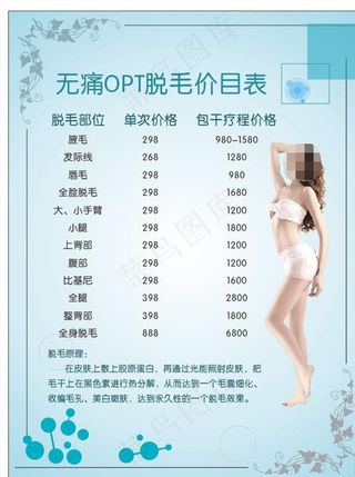 美容美体塑型海报图片