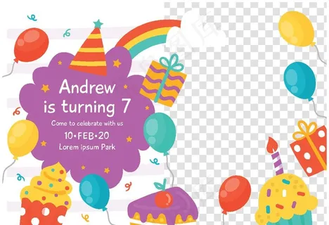 卡通邀请函图片