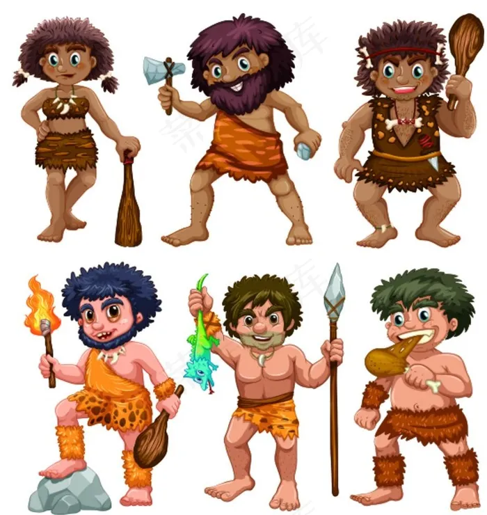 野人部落图片eps,ai矢量模版下载