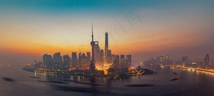 东方明珠 城市航拍摄影高清图片