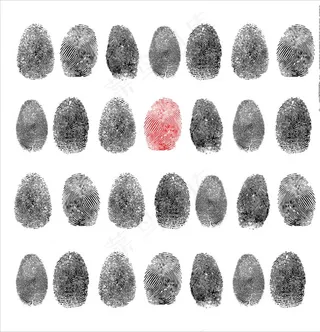 按压的指纹图片