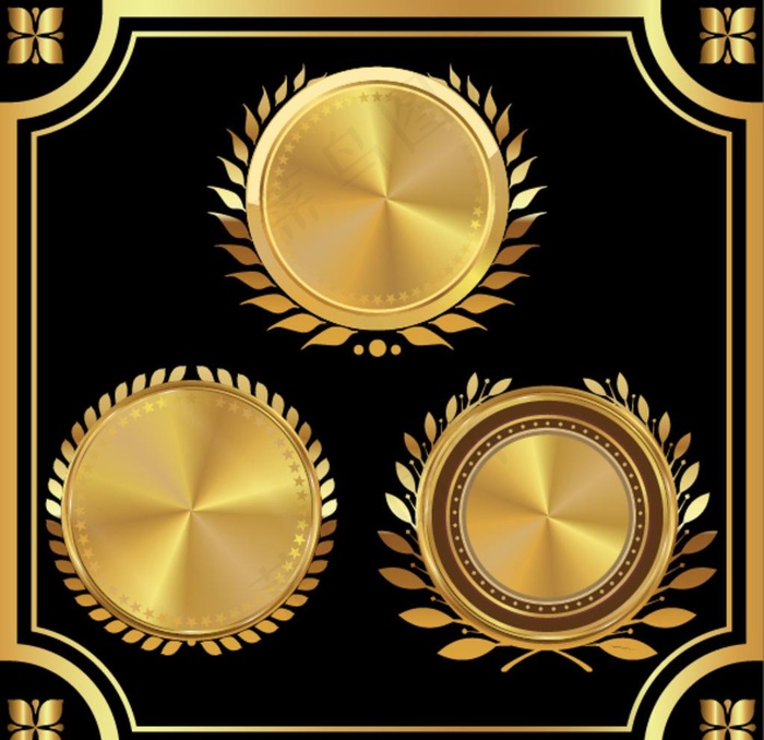金牌图片ai矢量模版下载