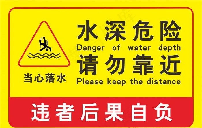警示牌图片cdr矢量模版下载
