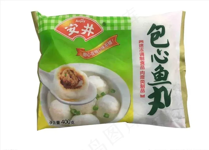 安井福州鱼丸400g图片psd模版下载