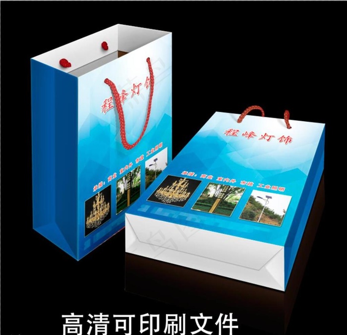 手提袋图片psd模版下载