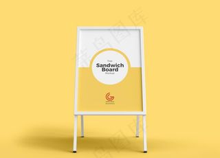 户外广告架样机图片