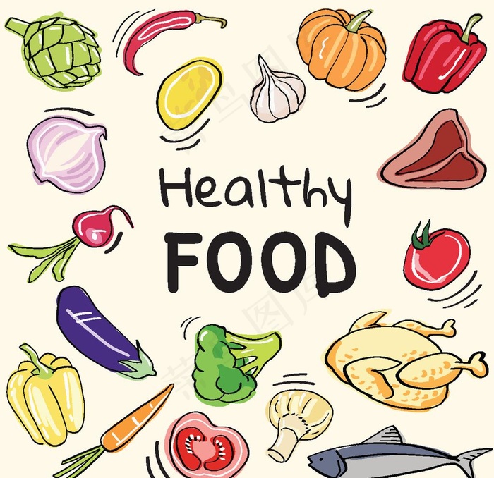 手绘果蔬图片