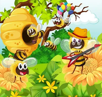 卡通蜜蜂图片