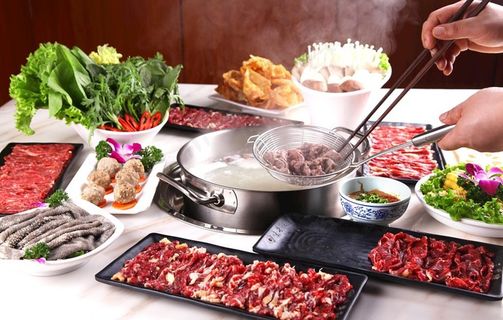 重庆火锅   潮汕火锅 牛肉火图片