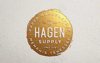 金色印章LOGO样机图片