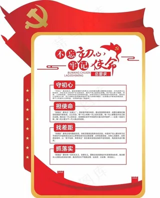 不忘初心 牢记使命图片