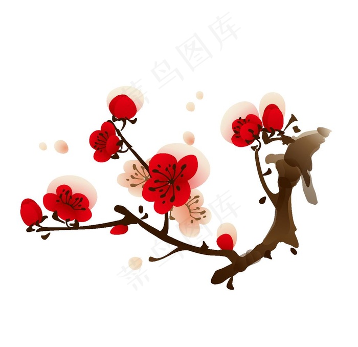 梅花图片ai矢量模版下载