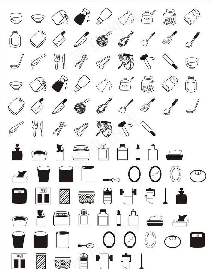 厨具图标 餐具图标图片