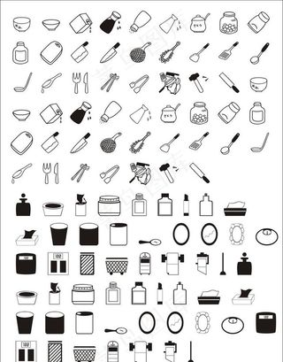 厨具图标 餐具图标图片