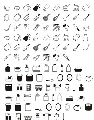 厨具图标 餐具图标图片