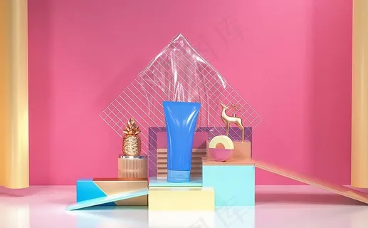 化妆品模型建模图片 化妆品模型建模图片