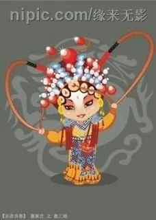 国粹京剧卡通人2款图片