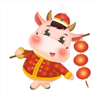 卡通牛图片