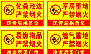 易燃物品严禁烟火图片