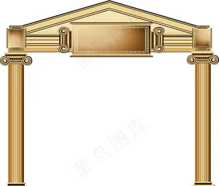 罗马柱拱门图片