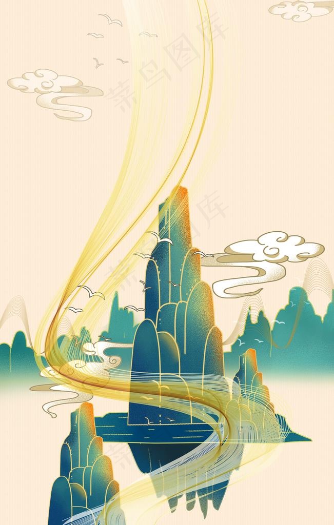 中国风 山图片