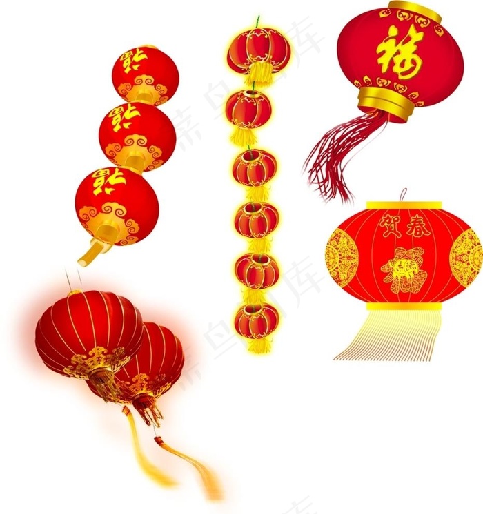 灯笼图片cdr矢量模版下载