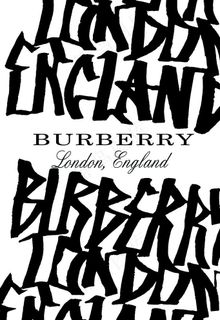 潮牌大牌书法字母图案印花图片