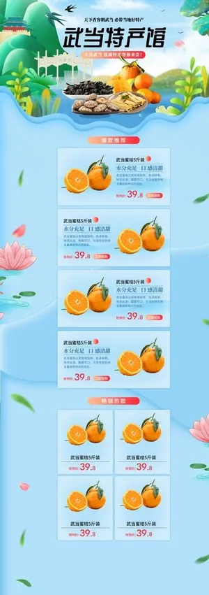 淘宝首页 武当特产 活动页专题图片