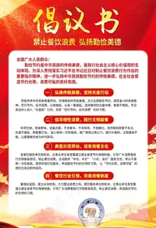 禁止餐饮浪费图片