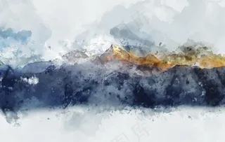 水彩抽象画图案图片