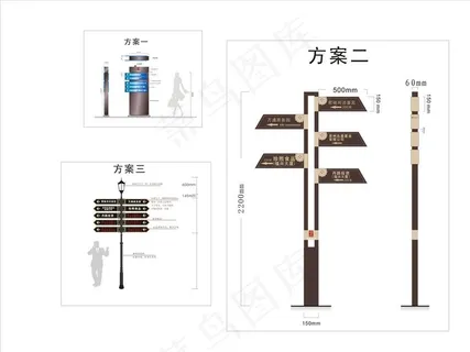 多向指示牌图片