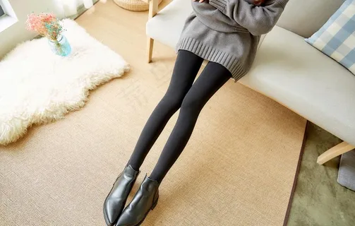 袜子冬季加厚保暖人物女性背景图片