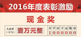 颁奖 奖金 牌  激励奖 现金图片