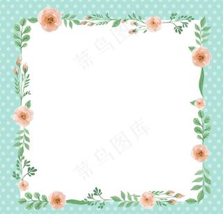 小清新花纹边框图片