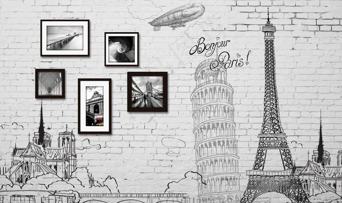 欧式复古背景墙图片(9071X5669(DPI:72))psd模版下载