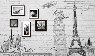 欧式复古背景墙图片