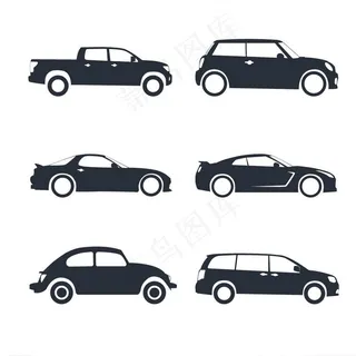 汽车剪影图片