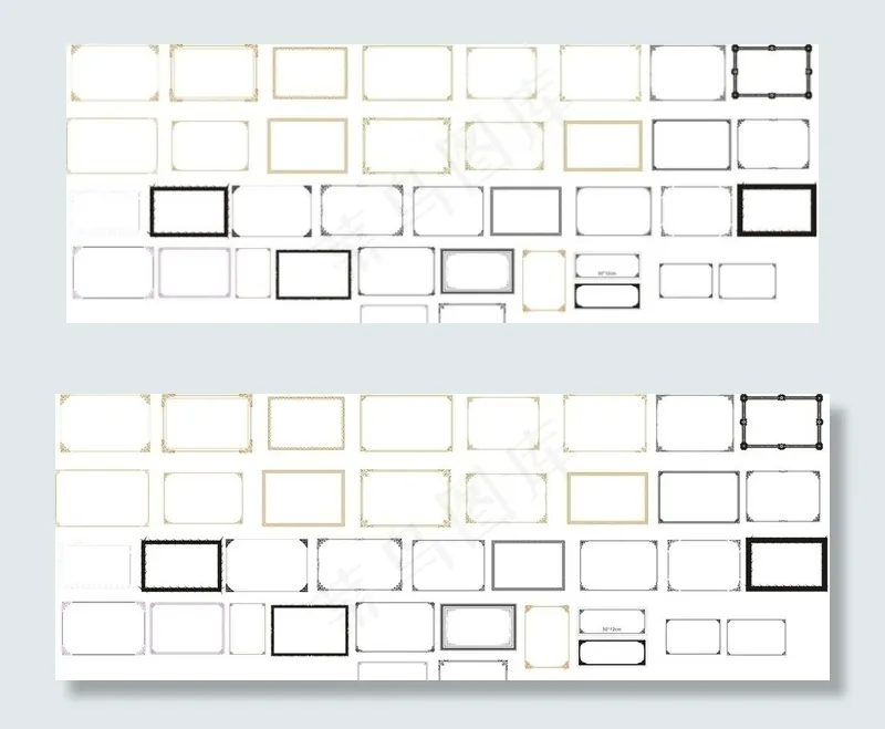 证书花纹边框图片cdr矢量模版下载