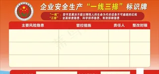 企业安全生产“一线三排”图片