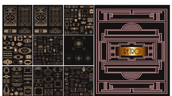 Art Deco花纹大全图片