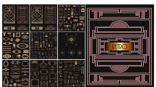 Art Deco花纹大全图片