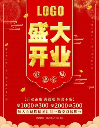 开业宣传单 开业海报图片