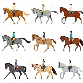 骑马图片