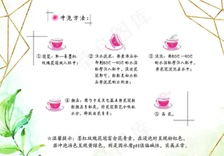 玫瑰花茶泡水说明图片
