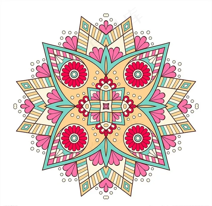 矢量花纹图片eps,ai矢量模版下载